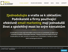 Tablet Screenshot of emailacademy.cz